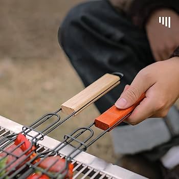Amazon.co.jp: Eculcki 360度回転焼き網 魚焼きBBQ網 BBQグリル